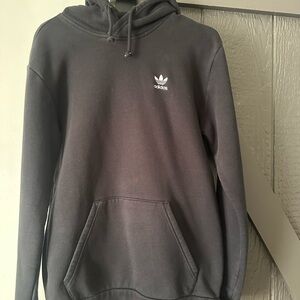 Adidas Black Sweatshirt Hoodie Relaxed Fit